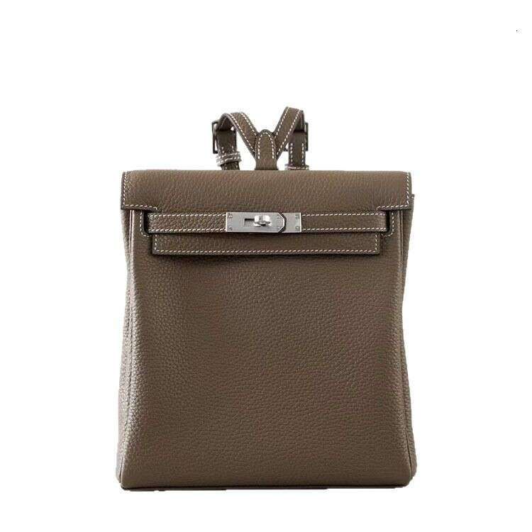 Top Layer TC Cowhide Ado Women's Steel Hardware, High-End Feel, Travel Backpack, Versatile For Women