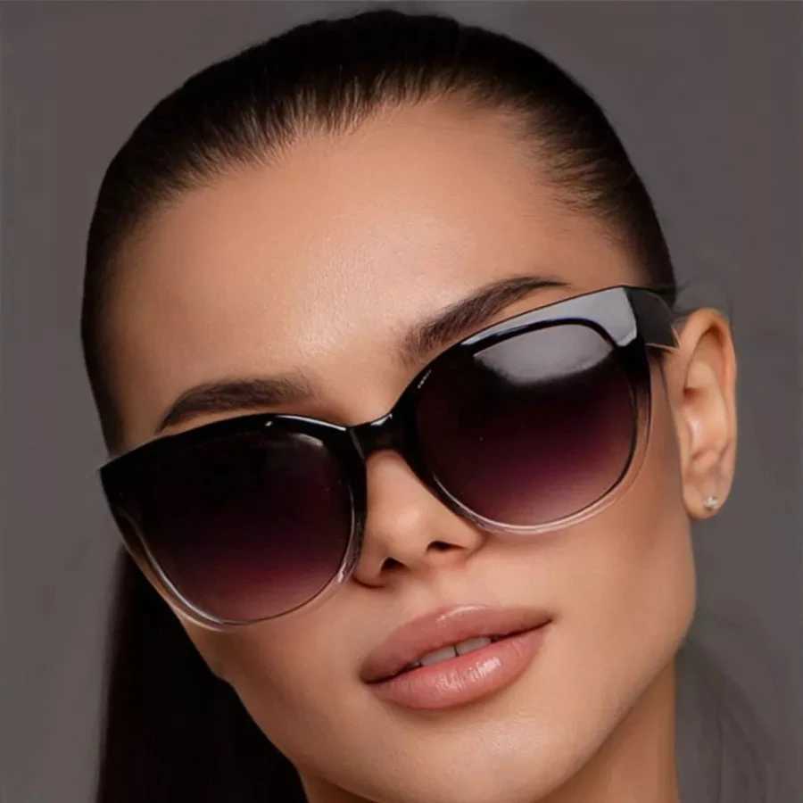 2025 NEW Trendy and Fashionable Cat Eye Large Frame Gradient Sunglasses for Men and Women Z250411