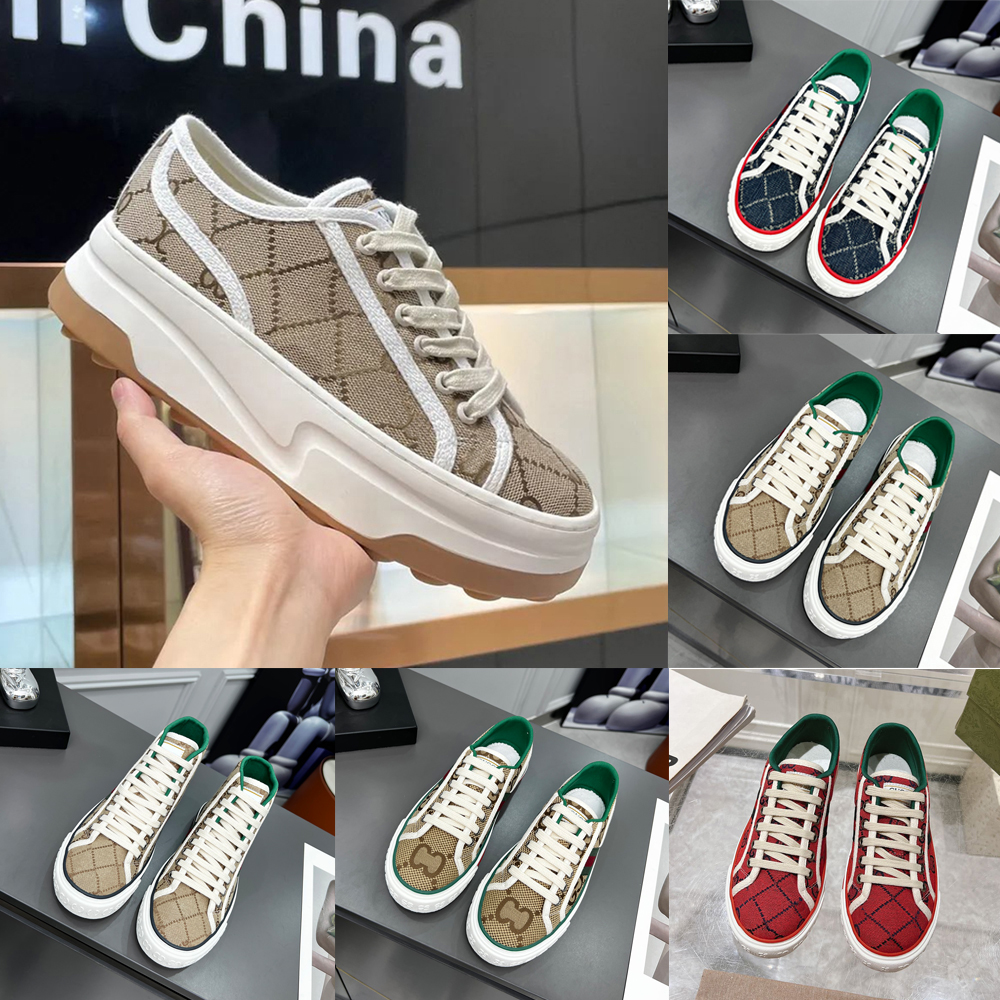 Designer tennis platform canvas sneakers for women men luxury trendy vintage ladies casual 1977 shoes trainers black