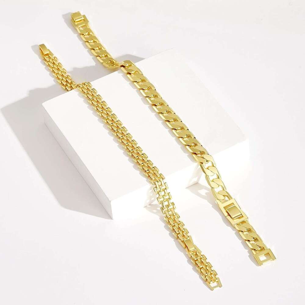 Ankle Bracelets Women, 14K Gold Anklets Chunky Cuban k Chain Summer Beach Foot Jewelry Gifts for Women