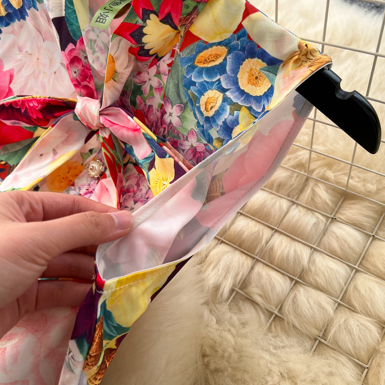 Casual Dresses Summer Fashion Gorgeous Flower Maxi Dress Female Sleeveless Bow Neck Bohemian Single Breasted Pearl Buttons Belt Chic Print Robe 2025