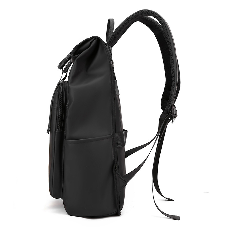 Folding roll-up backpack street trend backpack men's and women's casual backpack backpack commuter schoolbag women