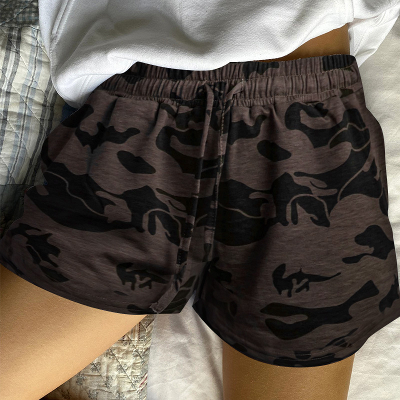 Top quality Brand High Quality New Style Free Delivery Designer Bag 2025 New Summer Printed Stretch Women's Casual Pocket Camouflage Shorts
