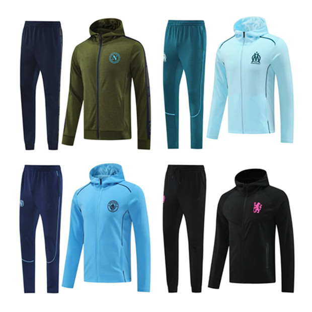 2023/24 Napoli TrackSuit soccer jersey football kit 2023 2024 SSC Naples AE7 D10S Hommes training suit wear Formation tuta Chandal Squitude Jogging long zip jacket