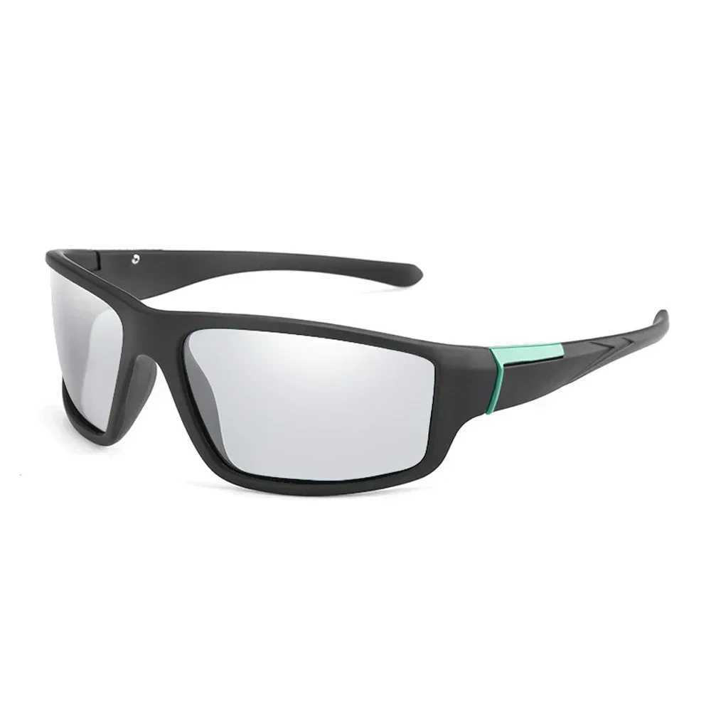 XaYbZc Men Photochromic Sunglasses Matte Black Sports Goggles Women Color Changing Polarized Driving 2025 Sun GlassesC250411