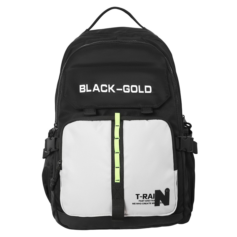 Backpack men and women large capacity middle school student bag light fashion college students fashionable cool travel backpack