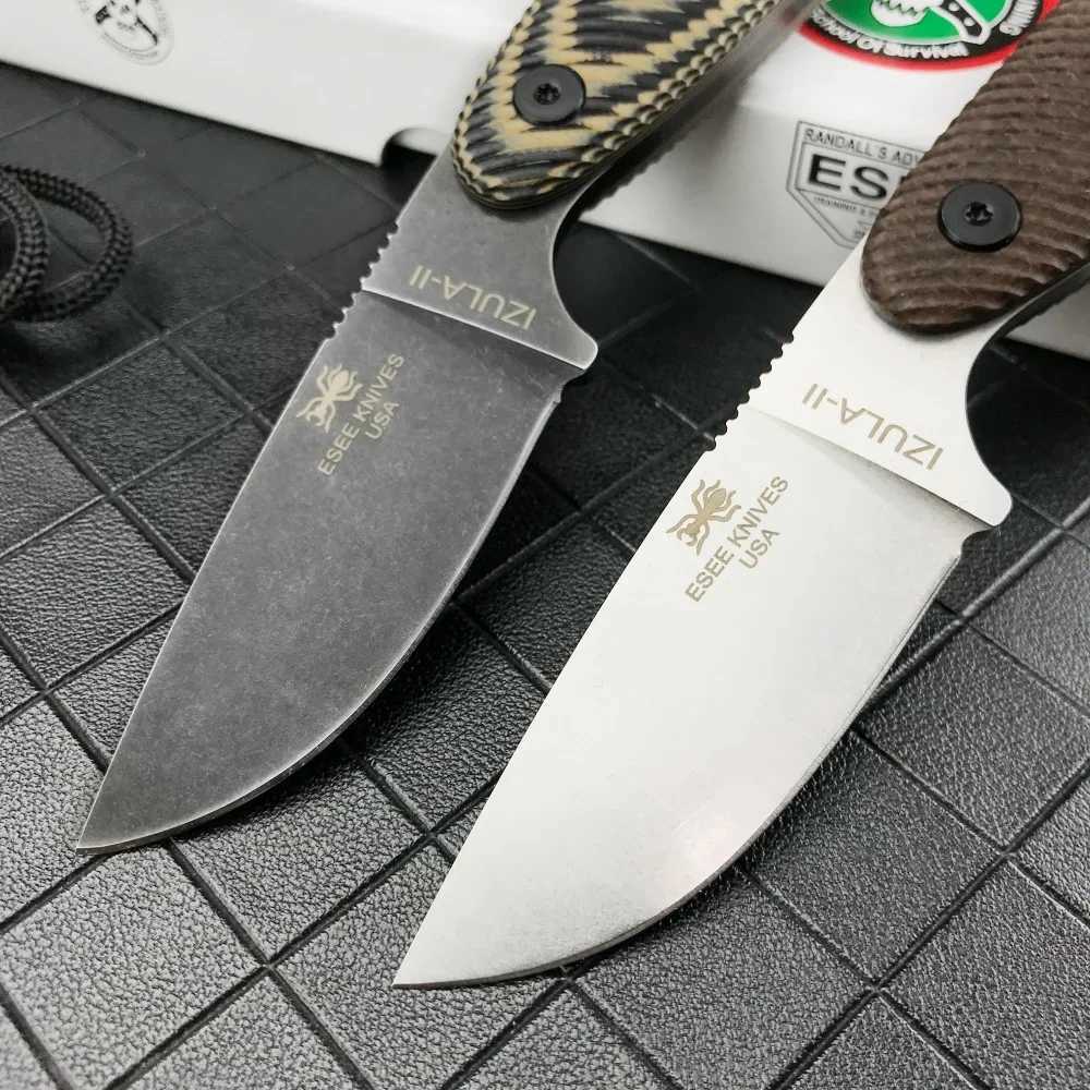 ESEE Izula Jungle Fixed Blade D2 Blade G10 Handle Outdoor Survival Tactical Camping Knife EDC Hunting Rescue Cutting Tool Y250329