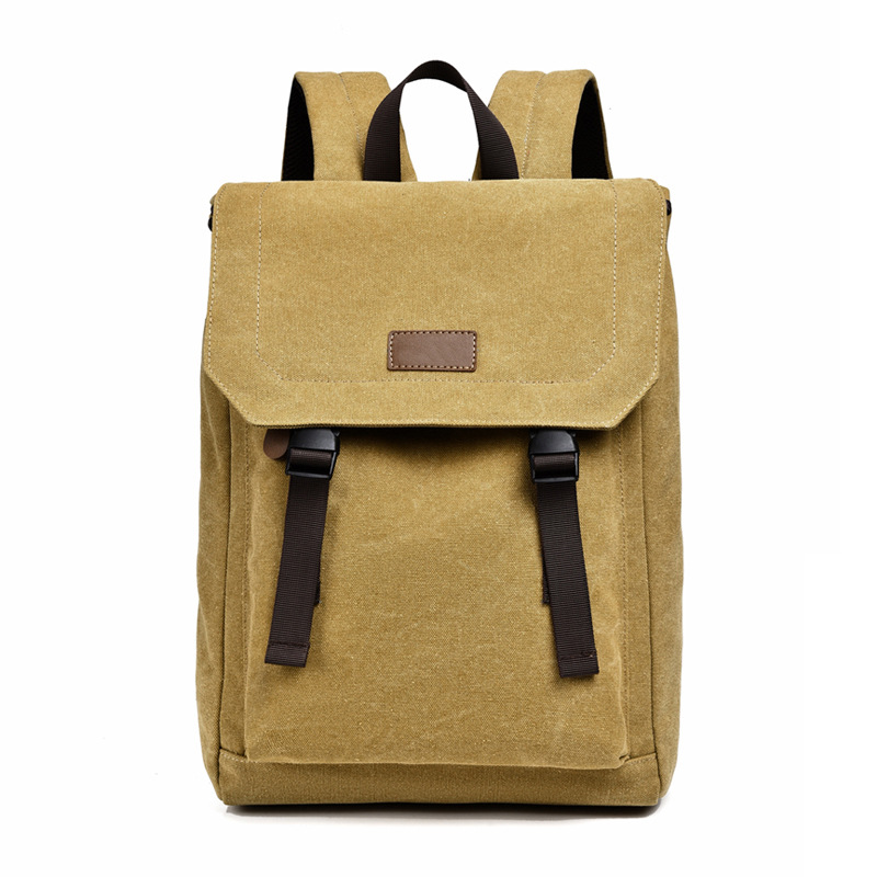 Schoolbag Backpack American casual computer bag Large capacity canvas commuter retro men's backpack