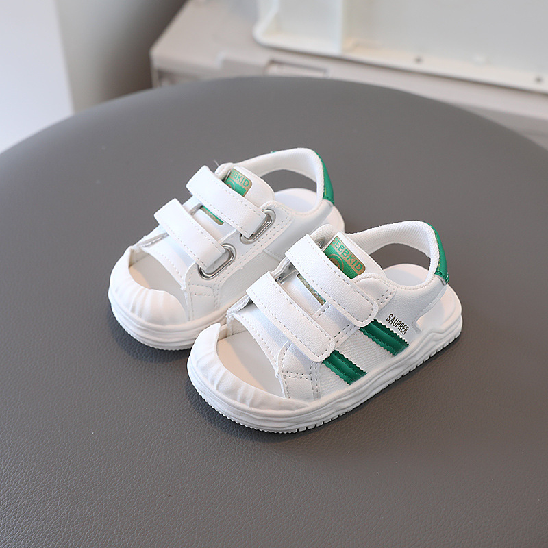 Kids Summer Sandals For Little Infant Baby 2025 Trend Fashion Happysteps Boys Girls Beach Shoes Anti-slippery Soft-soled Toddler Sandals Sizes US1C-US