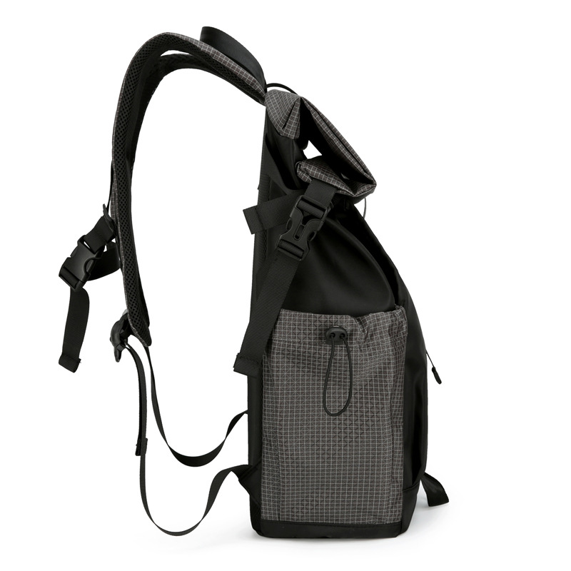 Trendy backpack for men folding roll-up backpack for outdoor travel backpack Casual backpack