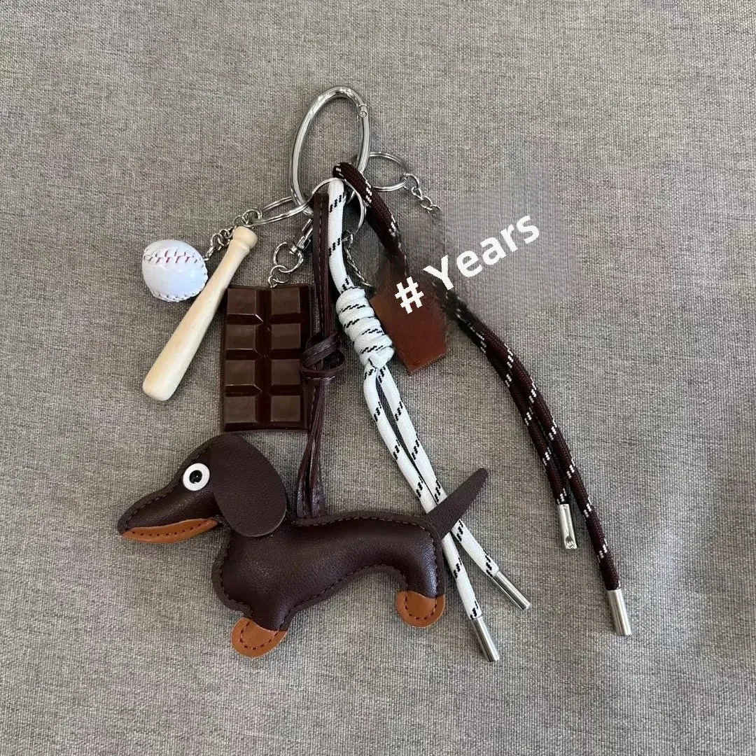 DIY Bag Pendant Creative Bread Weaving Rope Colorful Nylon Lanyard Car Keychain Couple Multi-purpose Bag Hanging Accessories 250403250403