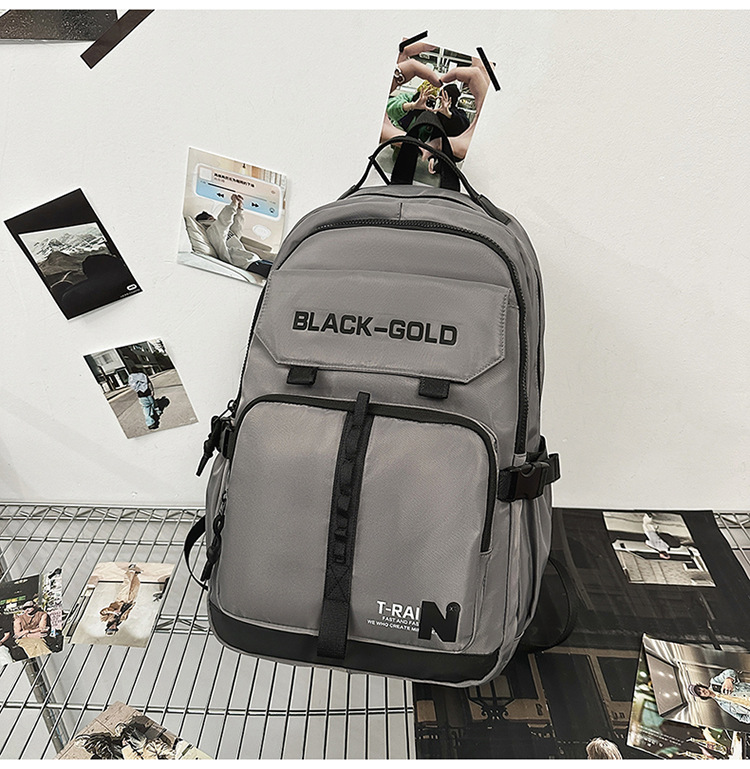 Backpack men and women large capacity middle school student bag light fashion college students fashionable cool travel backpack 2025s hot