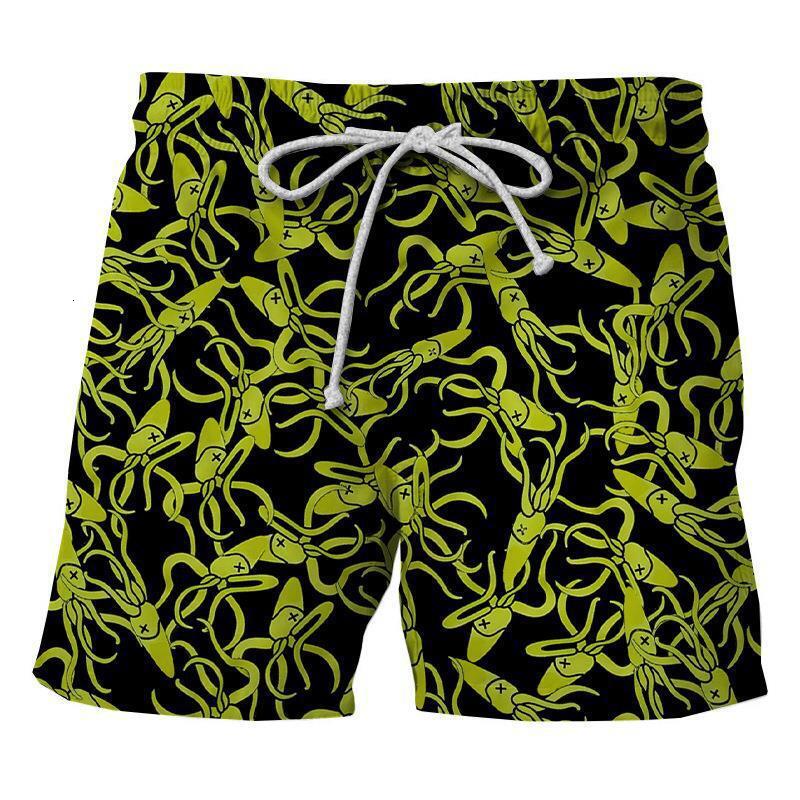 Top quality Brand High Quality New Style Free Delivery Designer Bag 2025 New Men's Beach 3D Creative Printing Casual Side Pocket Swimming Shorts
