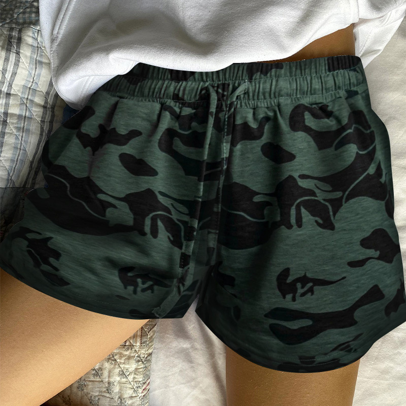 Top Quality Brand High Quality New Style Free Delivery Designer Bag 2025 New Summer Printed Stretch Women's Casual Pocket Camouflage Shorts