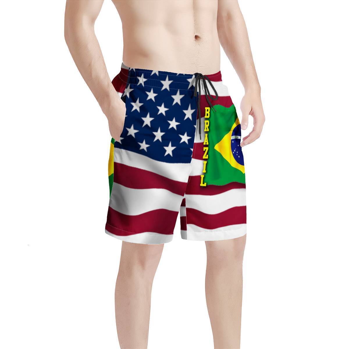 Brazilian printed beach summer trend shorts minimum order for men's styles