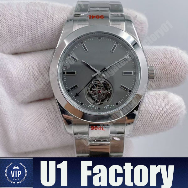U1 factory produces ST9 steel 40mm fully automatic mechanical movement with tourbillon dial sapphire glass designer watches