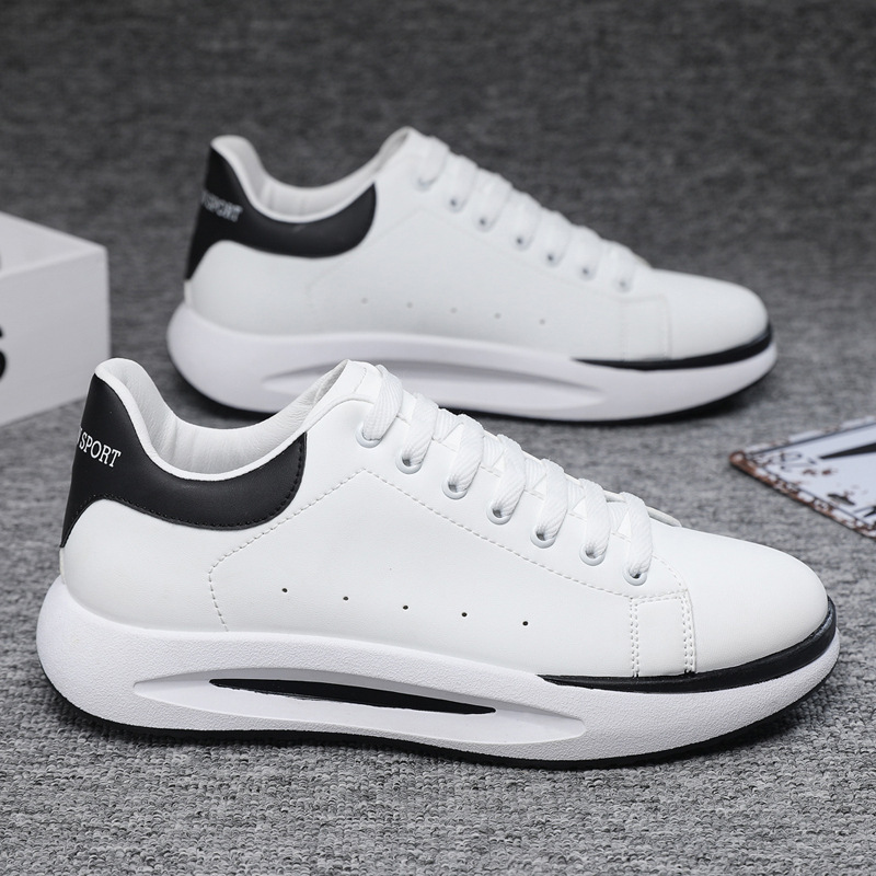 2025 Fashion new White gold black gold shoes men Wedge Heel Lace-Up skate shoes inside height-increasing leisure sports shoes plus 39-45