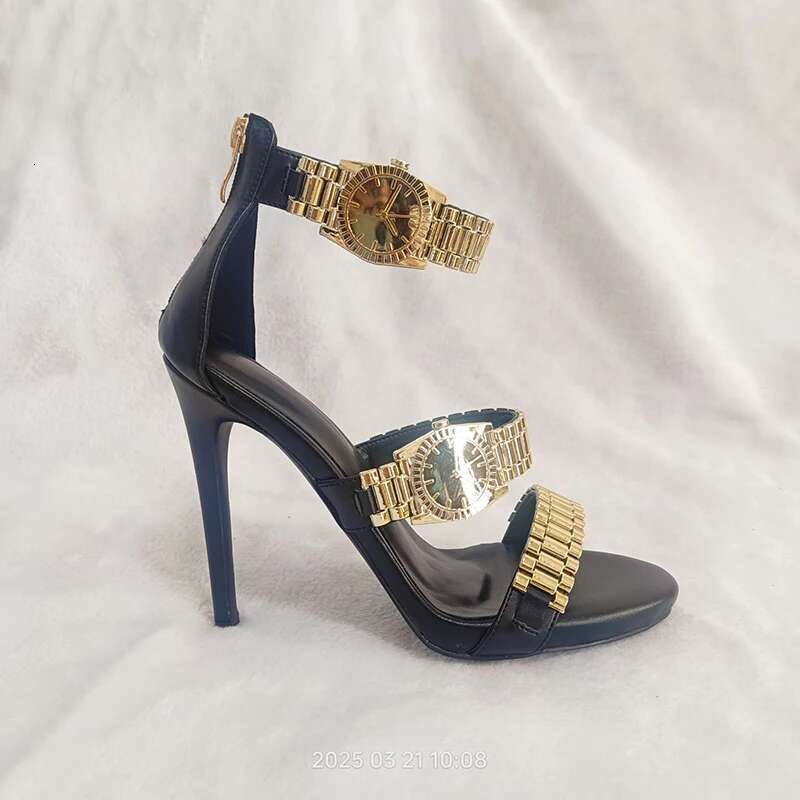 Fashion watch strap sandals sexy high heel women shoes
