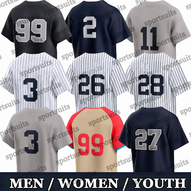 Custom 99 Aaron Judge Jersey Anthony Volpe Anthony Rizzo Nestor Cortes Jr. Giancarlo Stanton Aaron Hicks Joey Gallo Gleyber Torres Gerrit Cole men S-XL