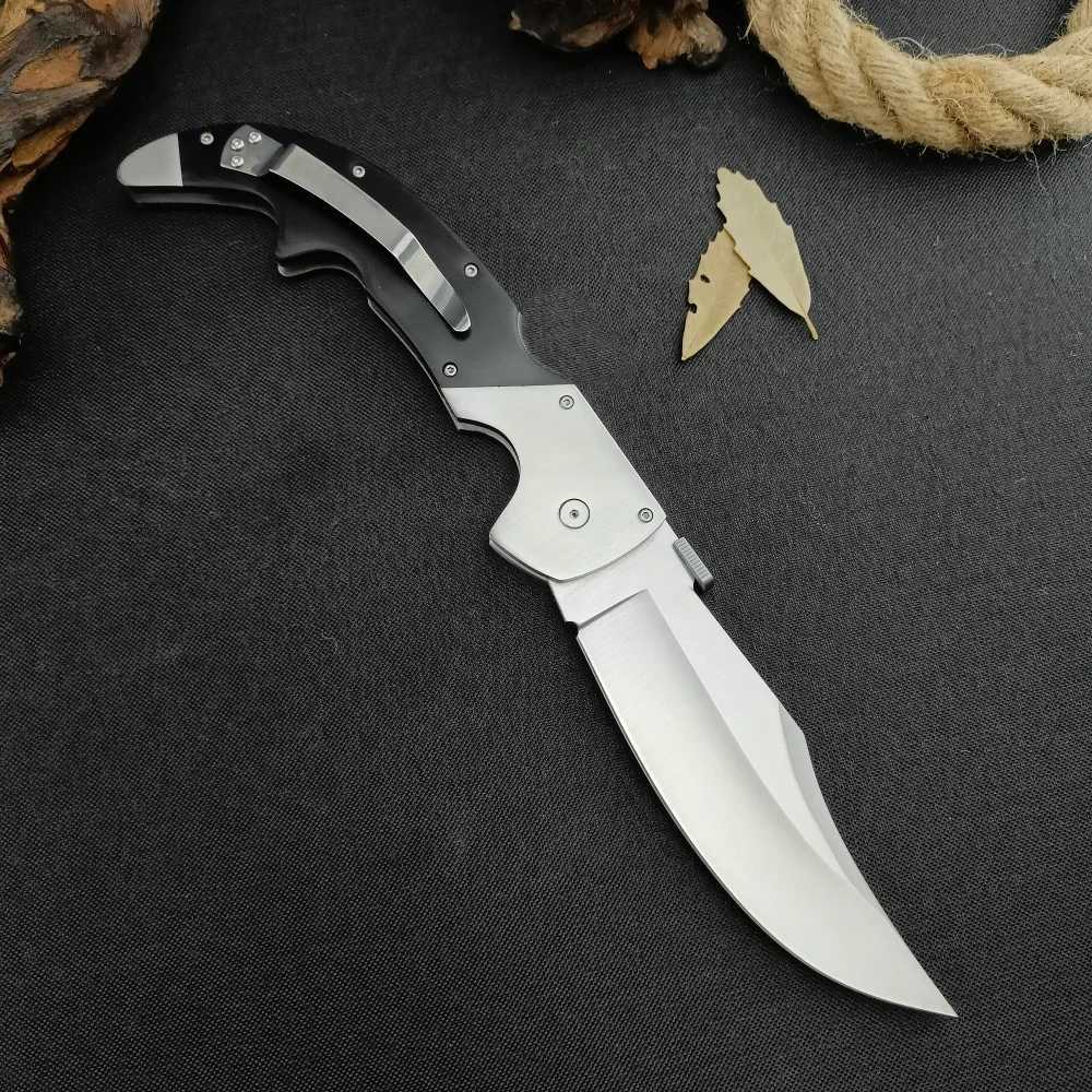 CD 62NCX Folding Knife 8Cr13Mov Blade G10 Handle Multi purpose Kitchen Knife Portable Fruit Knife Camping Barbecue Tool Y250329