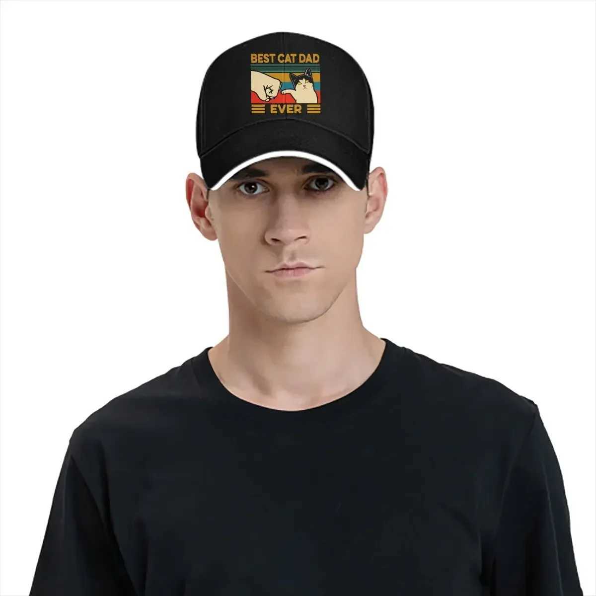 Summer Cap Sun Visor Vintage Best Dad Ever Hip Hop Caps Cat Lover Cowboy Hat Adjustable Peaked Hats Z250329