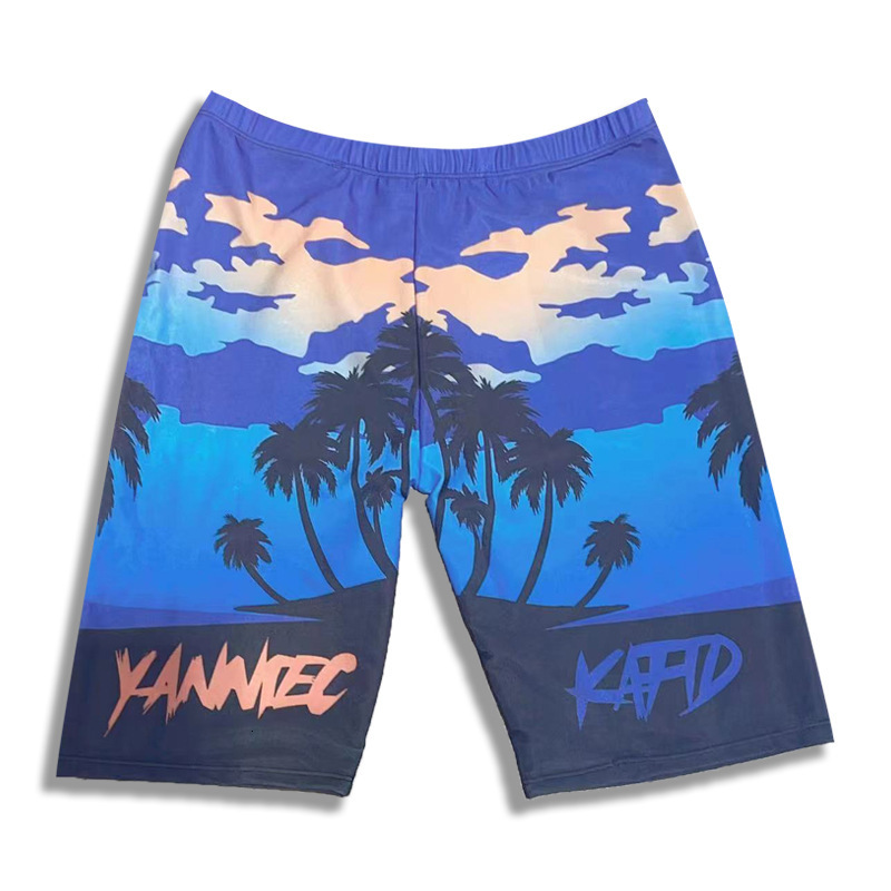 New Style Free Delivery Designer Bag Men's Flat Angle Extended Hot Spring Bathing Professional Beach Medium Length Five Point Pants Men's La