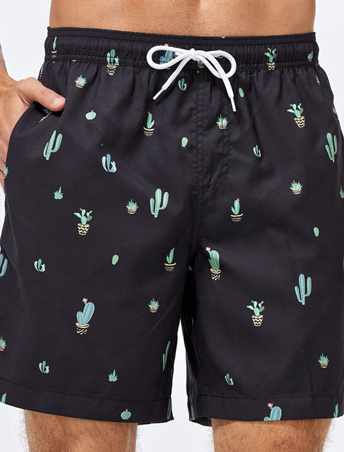Top quality Brand High Quality New Style Free Delivery Designer Bag Beach vacation loose surfing shorts, plus size printed five quarter men's bea