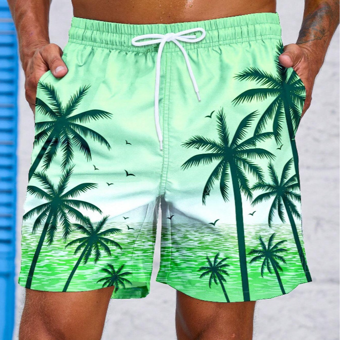 Top quality Brand High Quality New Style Free Delivery Designer Bag 2025 Loose Summer Beach Surfing Pants 3D Printed Smoke Pattern Trendy Men's S