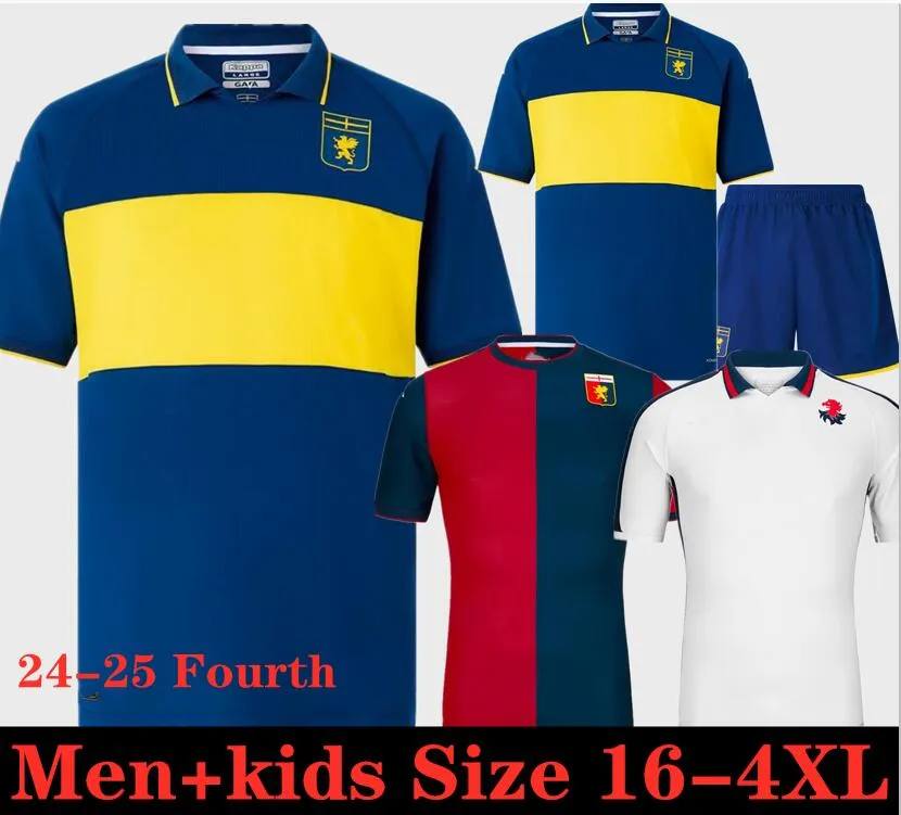 2025 2026 S-4XL Genoa BALOTELLI Soccer Jerseys PINAMONTI MESSIAS JR 2024 2025 VITINHA BADELJ CFC MAOVSKYI FRENDRUP THORSBY BOHINEN Football Shirts Men