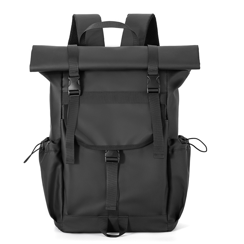 Folding roll-up function backpack Travel sports outdoor bag Mountain riding hiking large capacity leisure backpack for men
