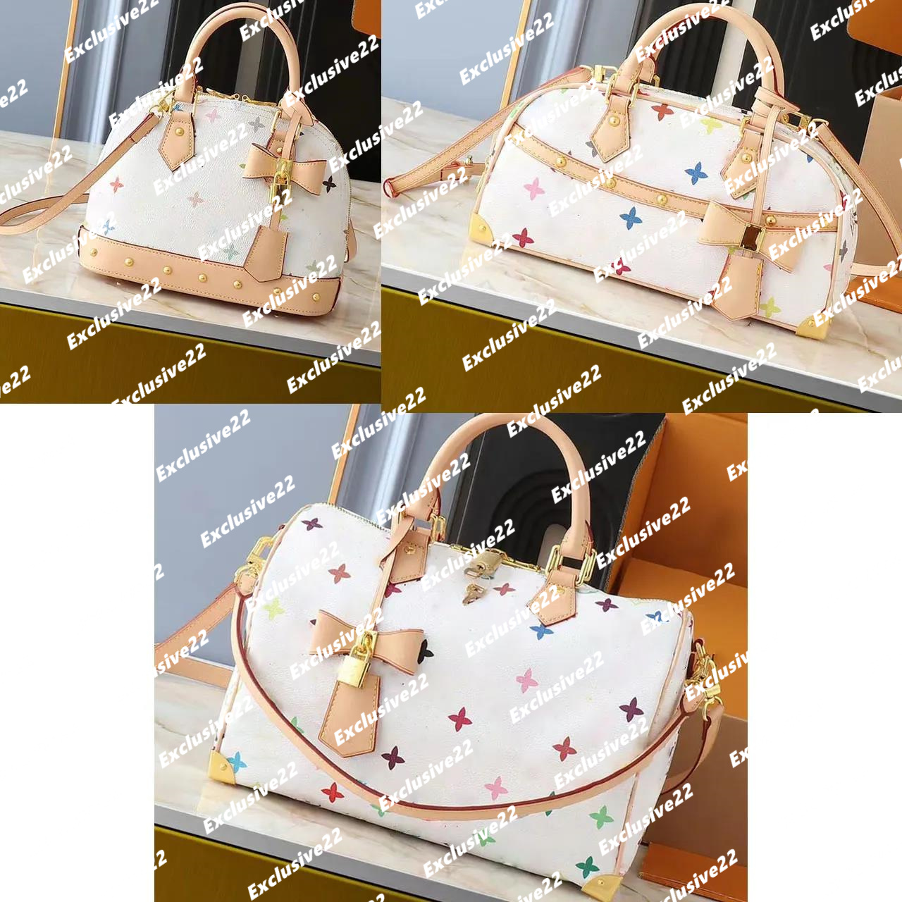 Designer Bag Crossbody Takashi Murakami Shoulders Luxurys Handbag Luxe Women Denim Shoulder Bag Top Quality Luxury Leather Embossed Tote Purse bag