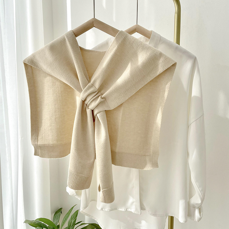 K266 Shawl women's outerwear small shawl new spring and autumn thin shirt small waistcoat high-end matching sweater shirt scarf trend