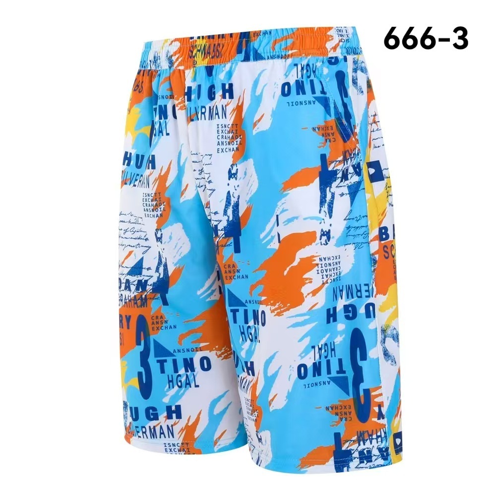 Delivery Designer Bag Men's new professional hot spring quick drying anti awkward swimming five part pants, loose fitting flat angle high stretch
