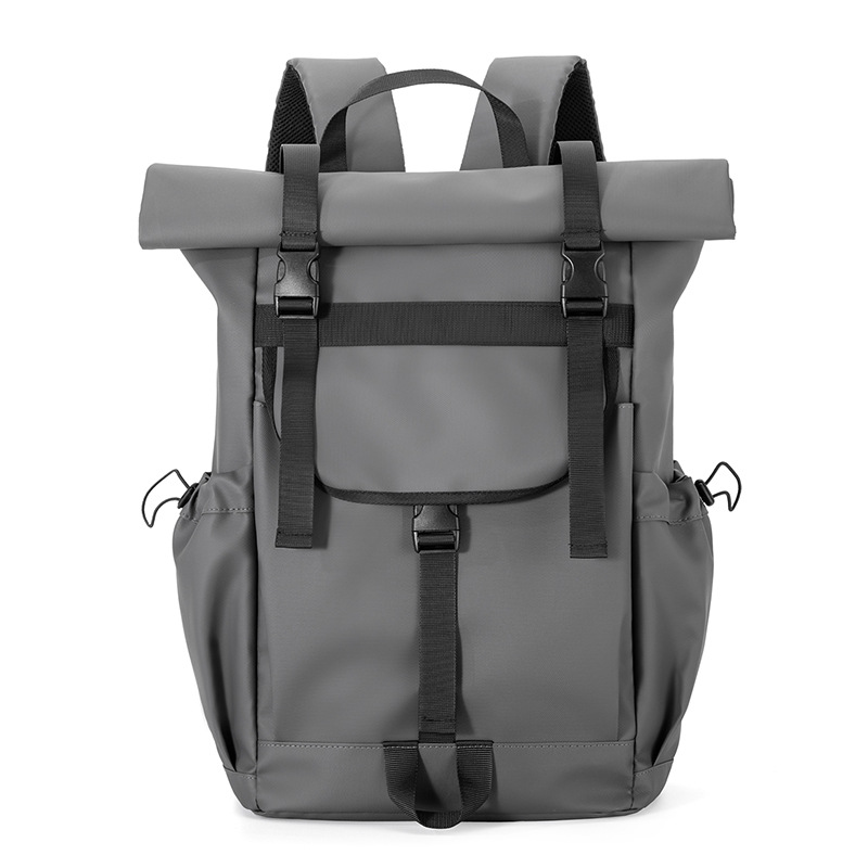 Folding roll-up function backpack Travel sports outdoor bag Mountain riding hiking large capacity leisure backpack for men