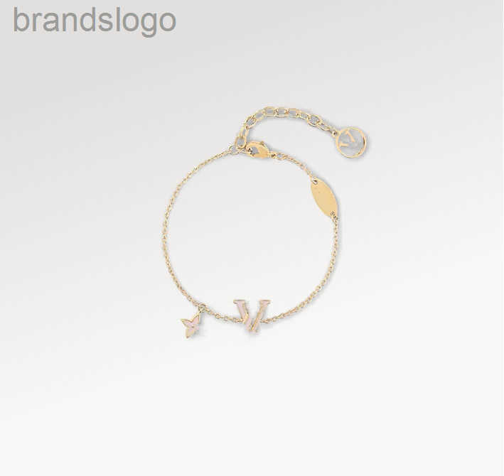 Designer Luxury Jewelry Light Pink Brand Letter Fashion Charm Bracelets Stainless Steel Designer Bracelet For Women Wedding Party Jewelry No Fade