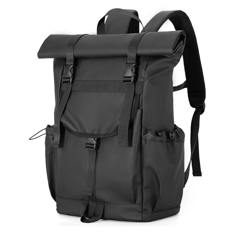 Folding roll-up function backpack Travel sports outdoor bag Mountain riding hiking large capacity leisure backpack for men