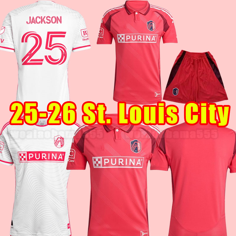 ST Louis City 2025 2026 SC Soccer Jerseys 25 26 football shirt short sleeve home saint Lowen Ostrak NILSSON KLAUSS fans player version men kids