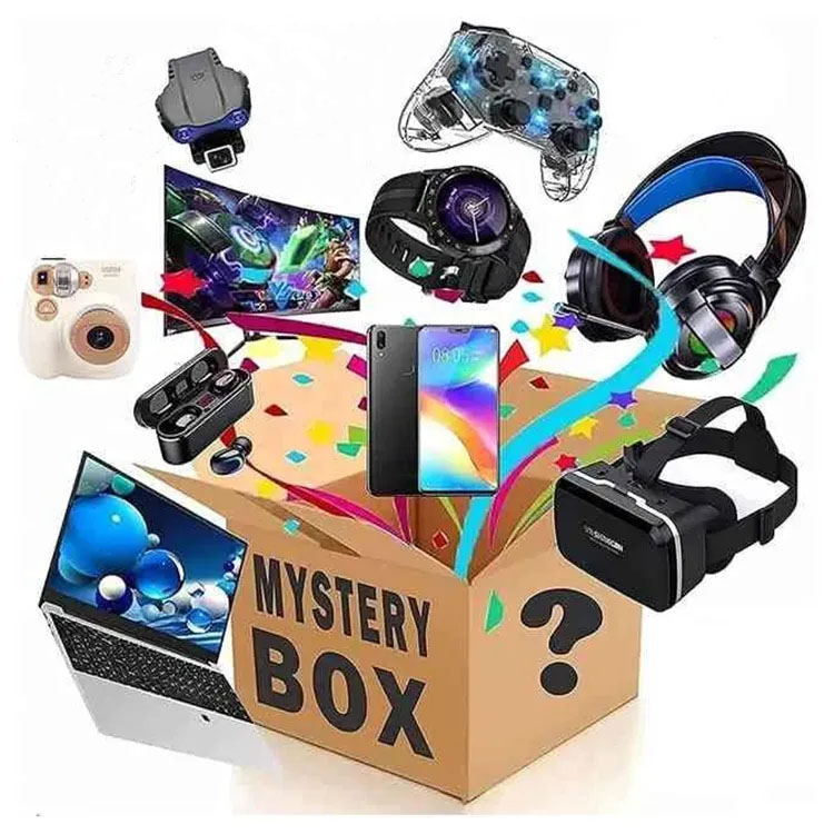 Lucky Mystery Box Random sending High-quality Wireless Headphone Bluetooth Earbuds charger Item 100% Surprise Christmas Gift New Year Surprise Gifts boxes For Phone