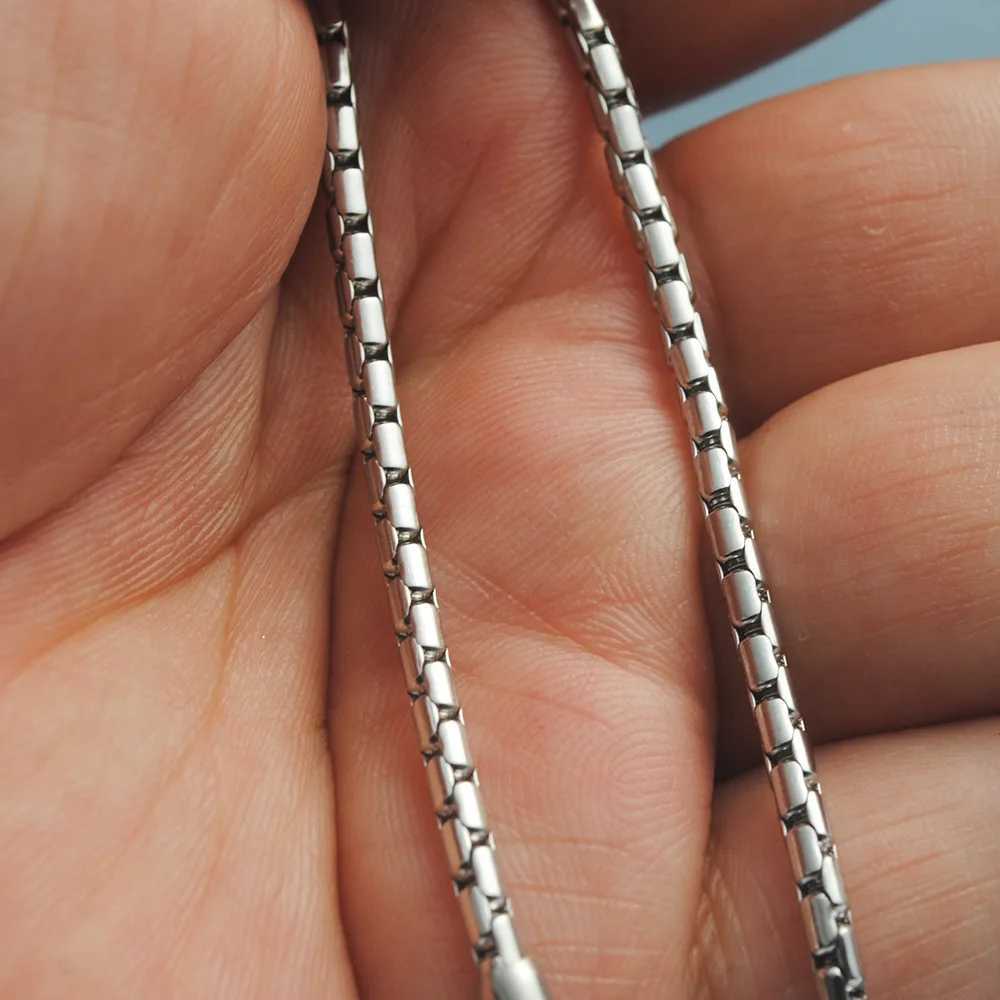HNSP stainless steel chain metal pendant necklace used for mens necklace jewelry accessories Y250329