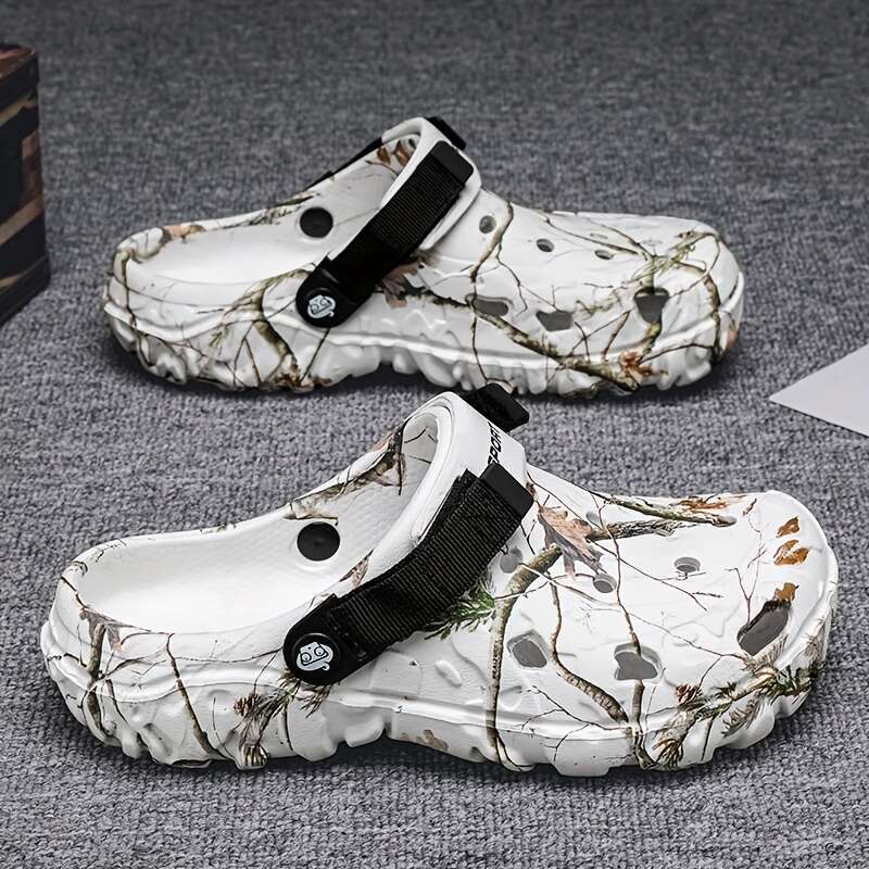 designer Men's sandals slippers Camouflage ClogsComfortable Footwear Design Sole Material Summer Slipons high quality