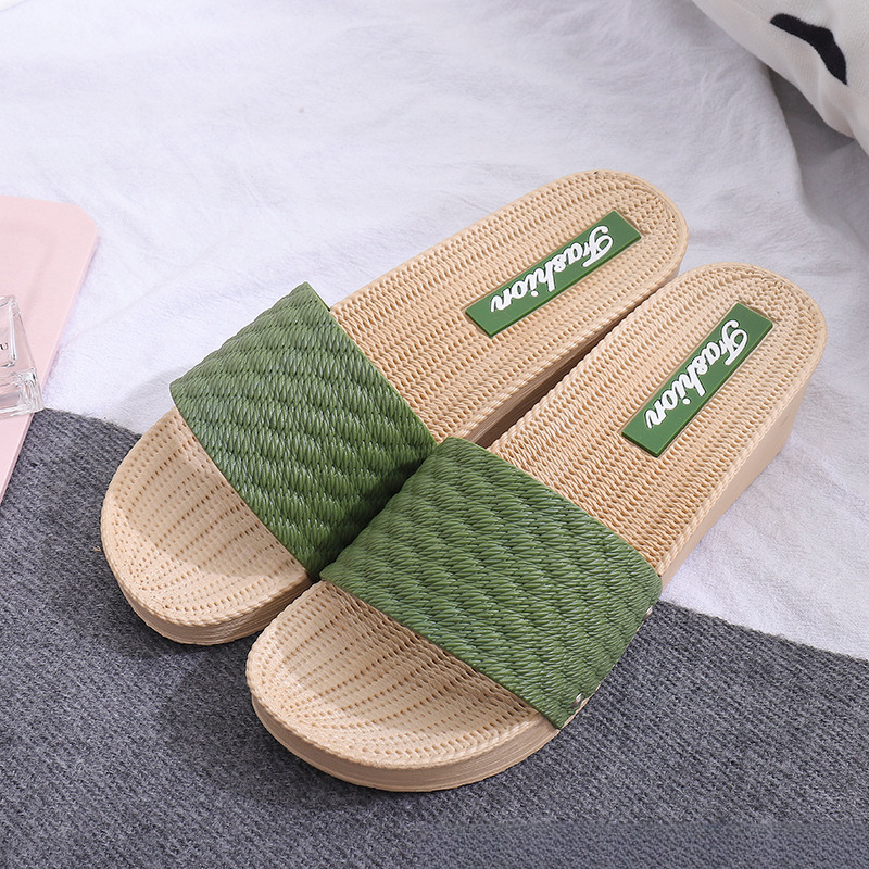 Designer Sandals New Fashion Shoes For Outdoor Wear Slanted Heel Thick Sole Design Solid Color Single Line Women's Sandals Outdoor Beach Women 
