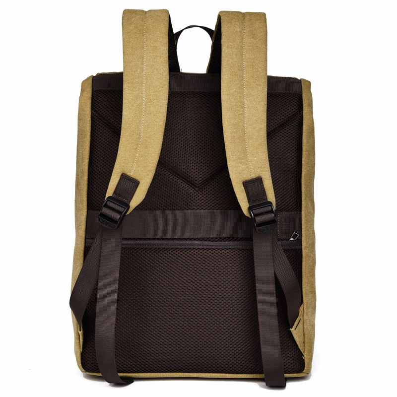 Schoolbag Backpack American casual computer bag Large capacity canvas commuter retro men's backpack 2025s hot