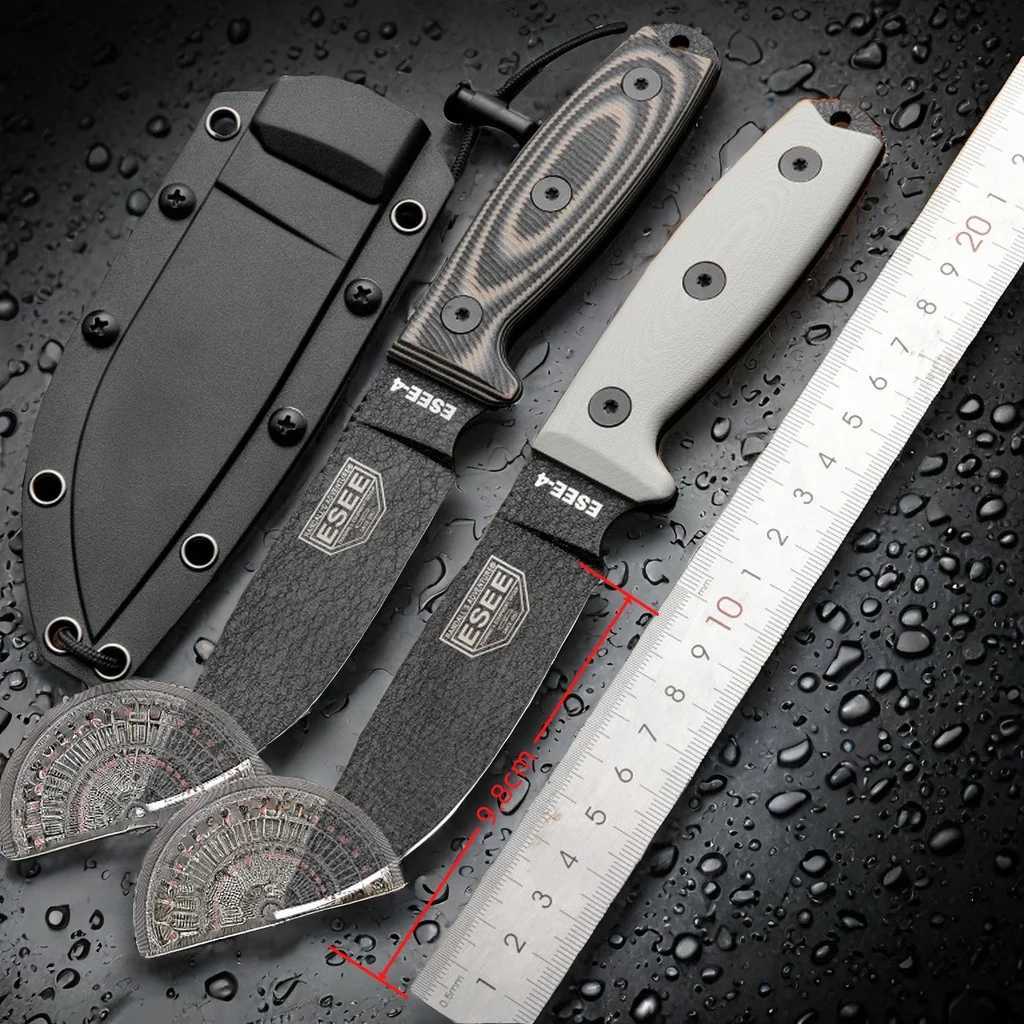 Fixed Blade Knife G10 Handles With Kydex Sheath Outdoor EDC Wild Survival Camping Hunting Hiking Hand Tools With Kydex SheathZ250329