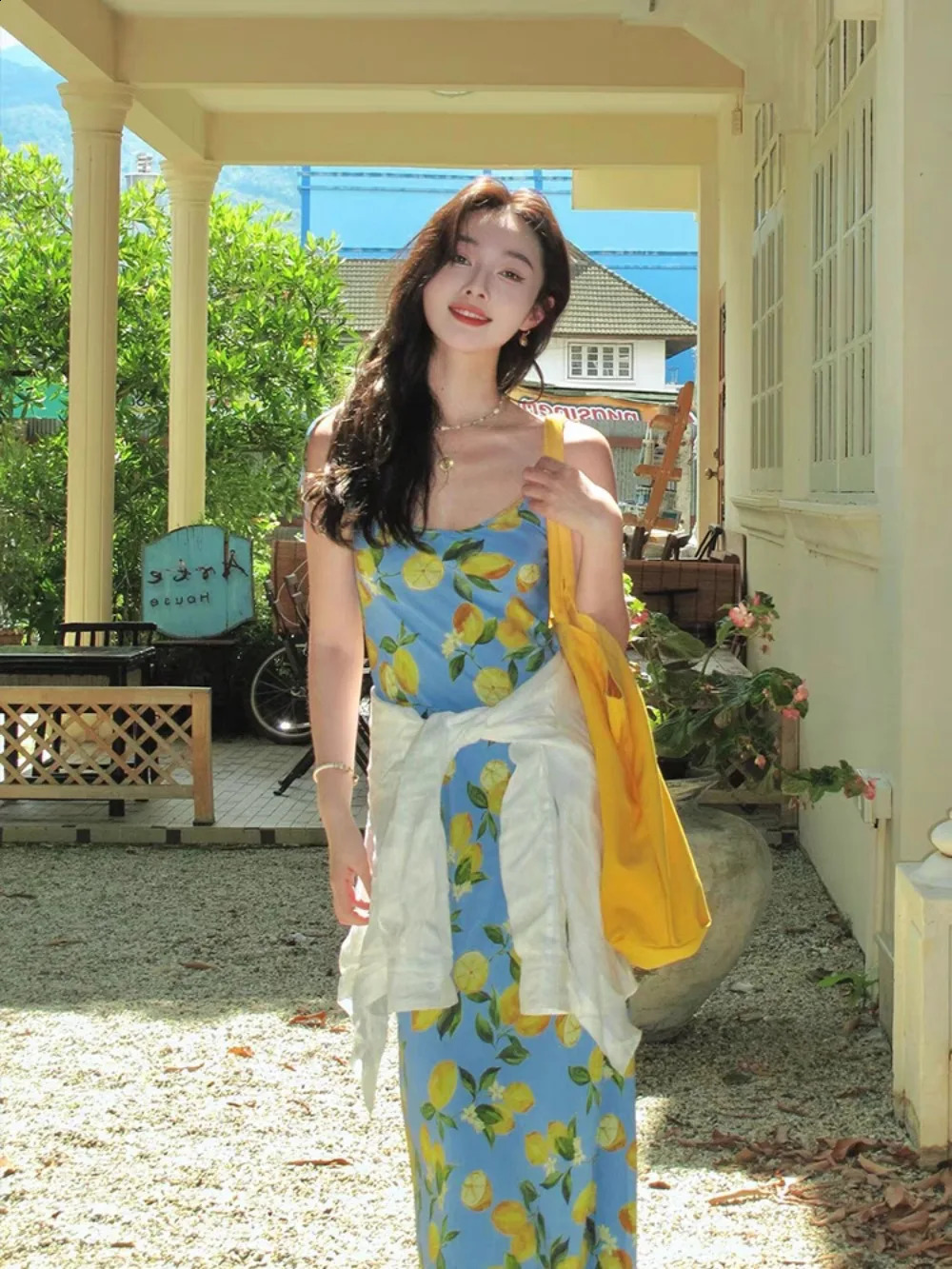 summer French style high-end floral printed figure slimming long dress with Dopamine Inspired by Estheticin Korean Influenced 250328