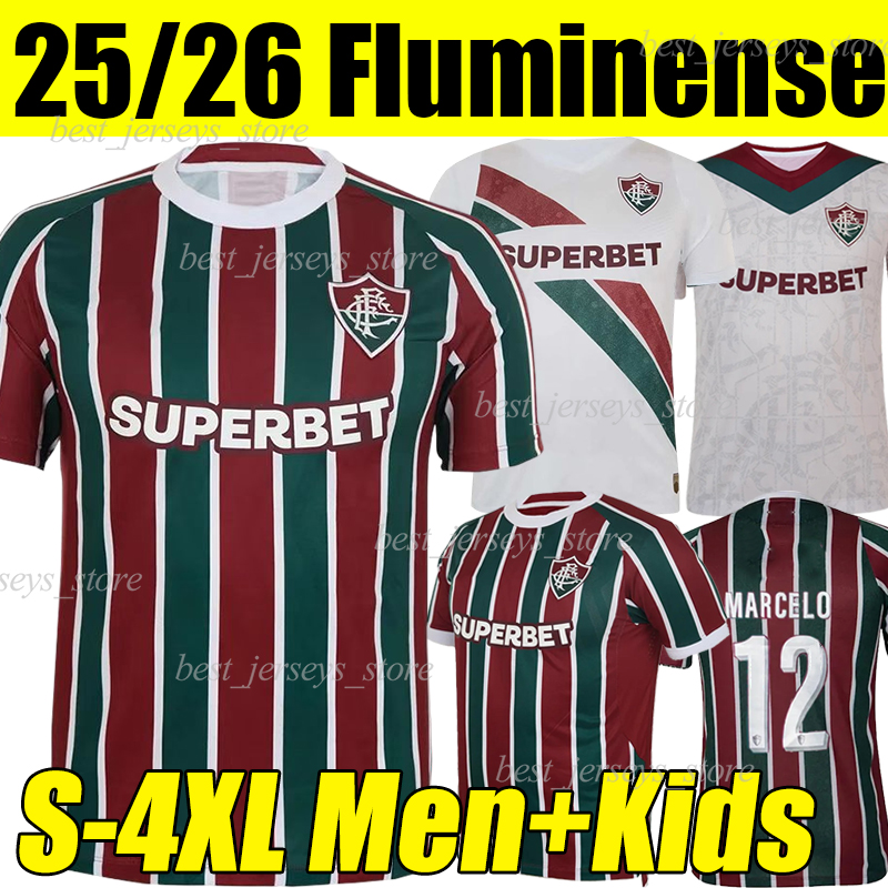 4XL 25/26 Fluminense Soccer Jerseys CANO A.CANOBBIO ARIAS SERNA KENO EVERALDO PAULO BAYA IGNACIO SAMUEL XAVIER T.SILVA LIMA MARTINELLI men kids kits set football shirt