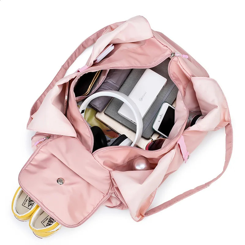 Yoga Mat Bag Womens Fitness Handbag Training Sac De Sports Swimming Travel Luggage Bag Dry Wet Separation Sports Shoulder Bag 250327