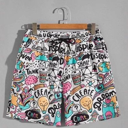 Top Quality Brand High Quality New Style Free Delivery Designer Bag 2025 Summer Men's Beach With Animal Yellow Duck Printed Side Pocket Casual Sh