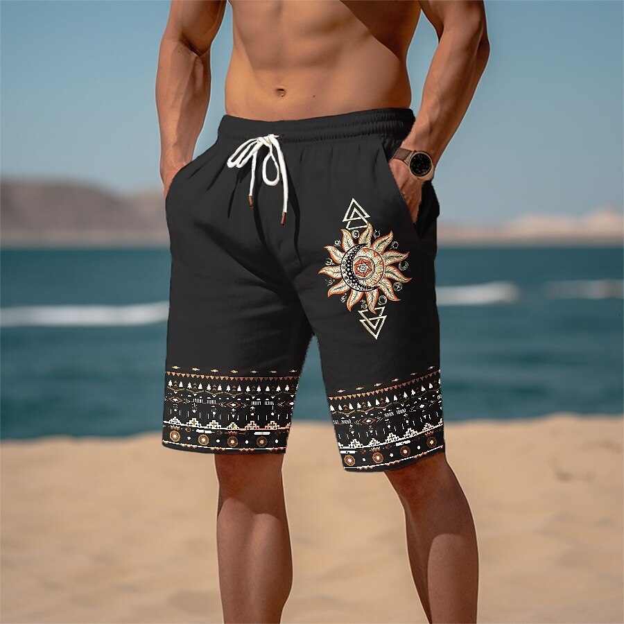 Top quality Brand High Quality New Style Free Delivery Designer Bag 2025 New Summer Breathable Hawaiian Beach Pants 3D Printed Checkered Pattern Men&#