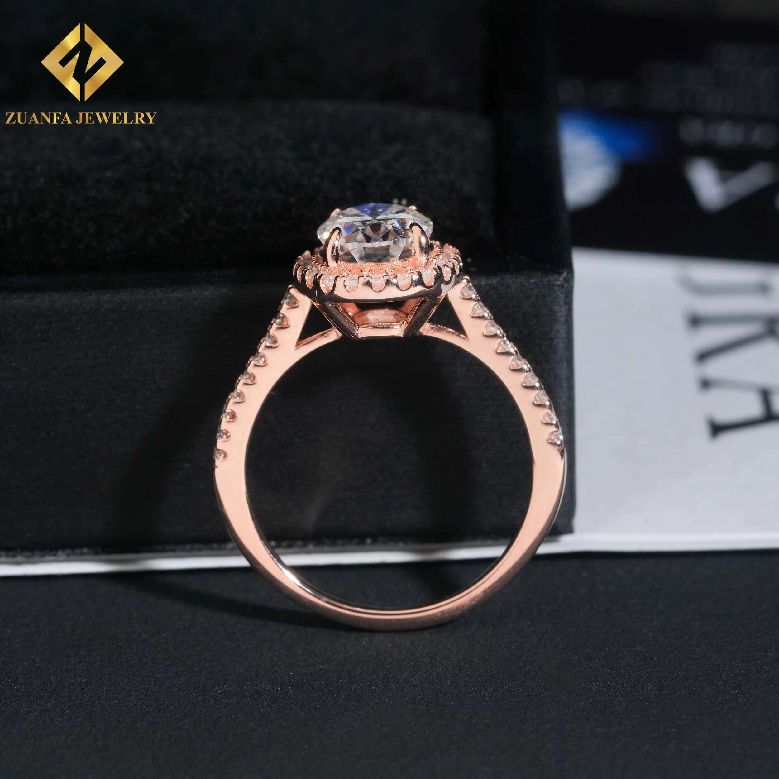 Factory Price Wedding Ring VVS Moissanite 925 Silver Rings Daily Jewelry Diamond Engagement Ring for Women Men