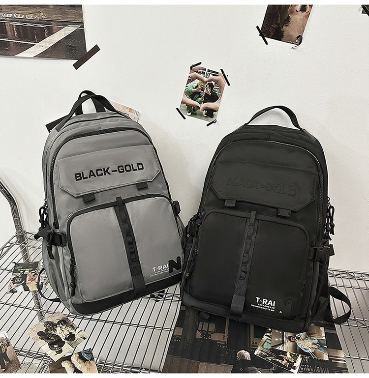 Backpack men and women large capacity middle school student bag light fashion college students fashionable cool travel backpack 2025s hot